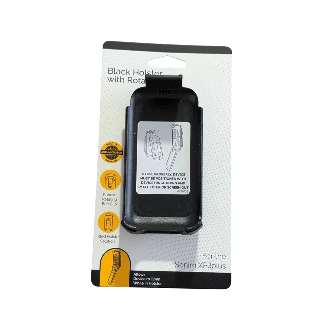 Bb. Fellowes - Black‎ Holster with Rotating Clip for Sonim XP3Plus